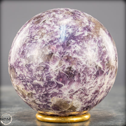 Natürliche Einhornstein - Lepidolit Kristall-Kugel - 850,77g - 84mm