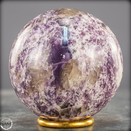 Natürliche Einhornstein - Lepidolit Kristall-Kugel - 850,77g - 84mm