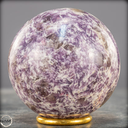 Natürliche Einhornstein - Lepidolit Kristall-Kugel - 850,77g - 84mm