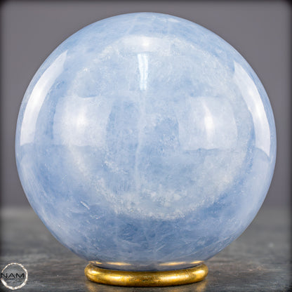 Natürliche Blaue Calcit-Kristall Kugel - 991,75g - 88mm