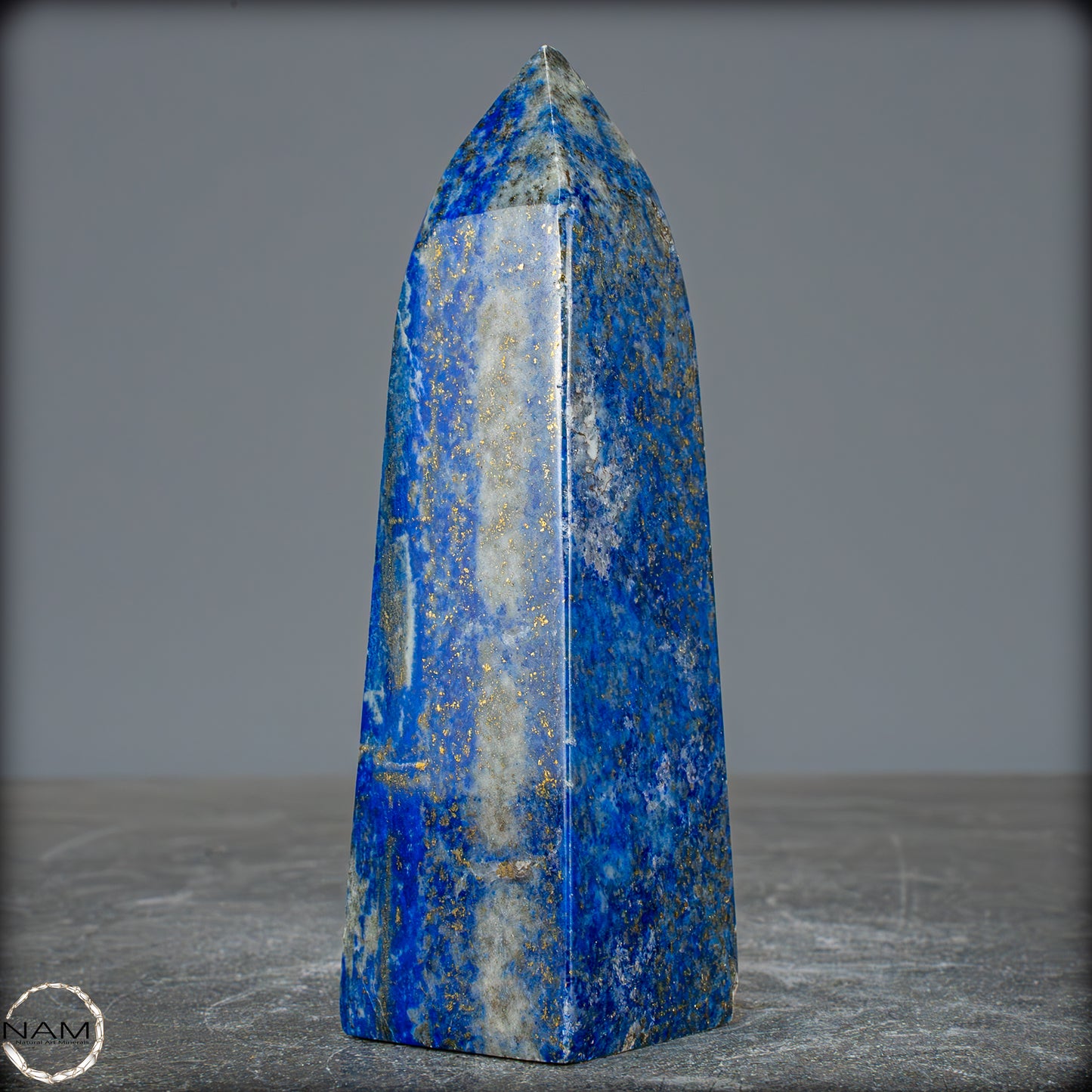 Natürlicher Königsblauer Lapislazuli Kristall-Obelisk, Spitzenqualität - 247,85g