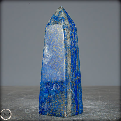 Natürlicher Königsblauer Lapislazuli Kristall-Obelisk, Spitzenqualität - 247,85g