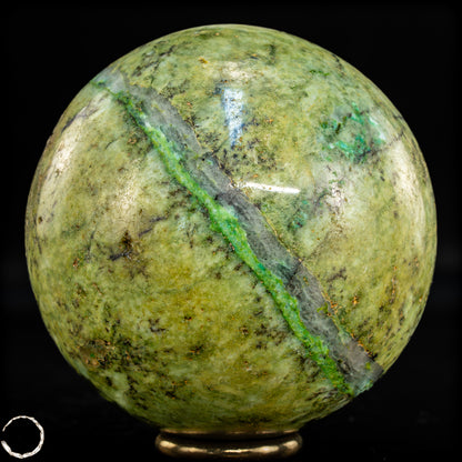 Natürliche Chrysopras-Kristall Kugel - 679,66g - 76mm