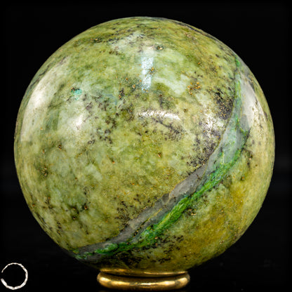 Natürliche Chrysopras-Kristall Kugel - 679,66g - 76mm