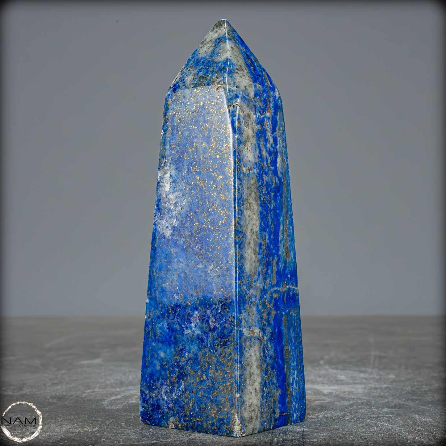 Natürlicher Königsblauer Lapislazuli Kristall-Obelisk, Spitzenqualität - 247,85g