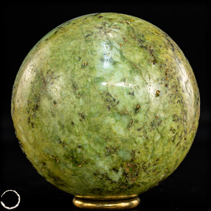 Natürliche Chrysopras-Kristall Kugel - 679,66g - 76mm