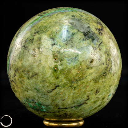 Natürliche Chrysopras-Kristall Kugel - 679,66g - 76mm