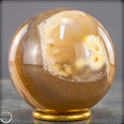 Natürliche Jaspis-Achat Kristallkugel - 636,75g - 77mm