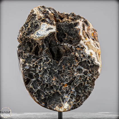 Achat-Druse auf Ständer – Ein Naturjuwel voller Tiefe, Licht und Eleganz, Brasilien - 1883,62g