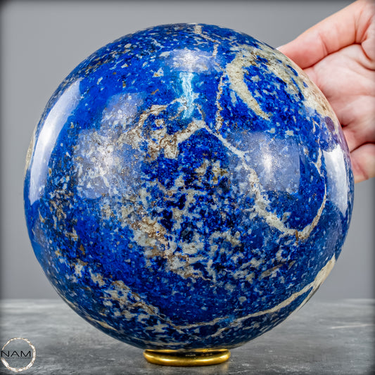 Lapis Lazuli Kugel in höchster Qualität – Tiefe, Weisheit und königliche Schönheit- 5818,18g