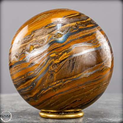 Natürliche Tigerauge-Kugel -1510,62g