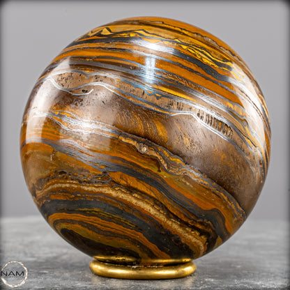 Natürliche Tigerauge-Kugel -1510,62g
