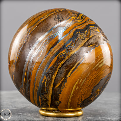 Natürliche Tigerauge-Kugel -1510,62g
