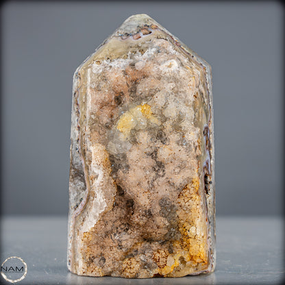 Natürlicher Achat-Kristall Obelisk aus Indonesien, selten - 710,94g