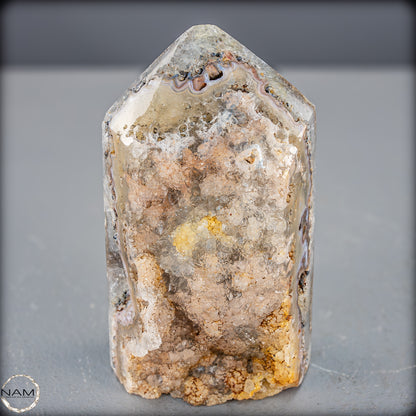 Natürlicher Achat-Kristall Obelisk aus Indonesien, selten - 710,94g