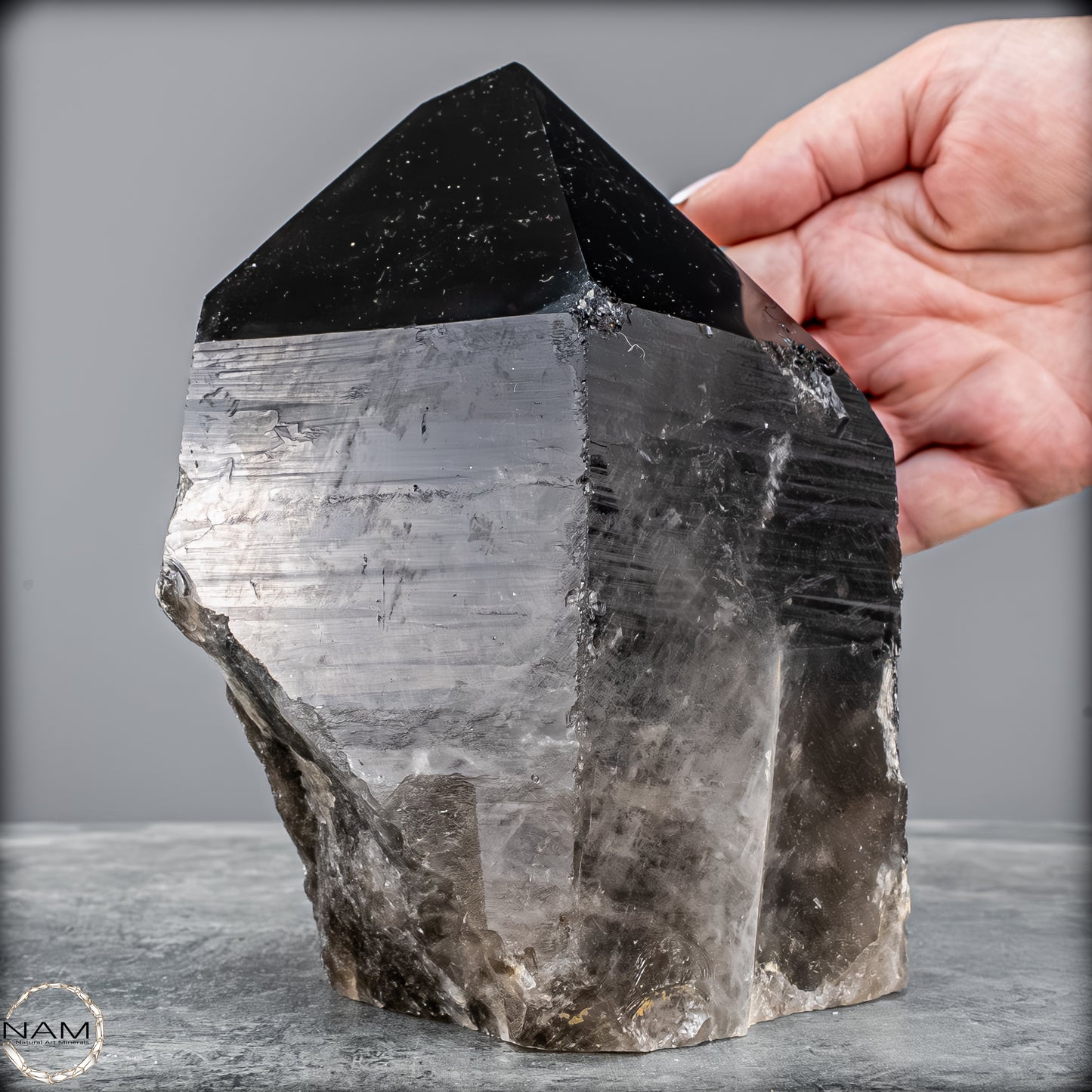 Rauchquarz Spitze – Kraftvolle Erdung in ihrer reinsten Form - 2402,16g