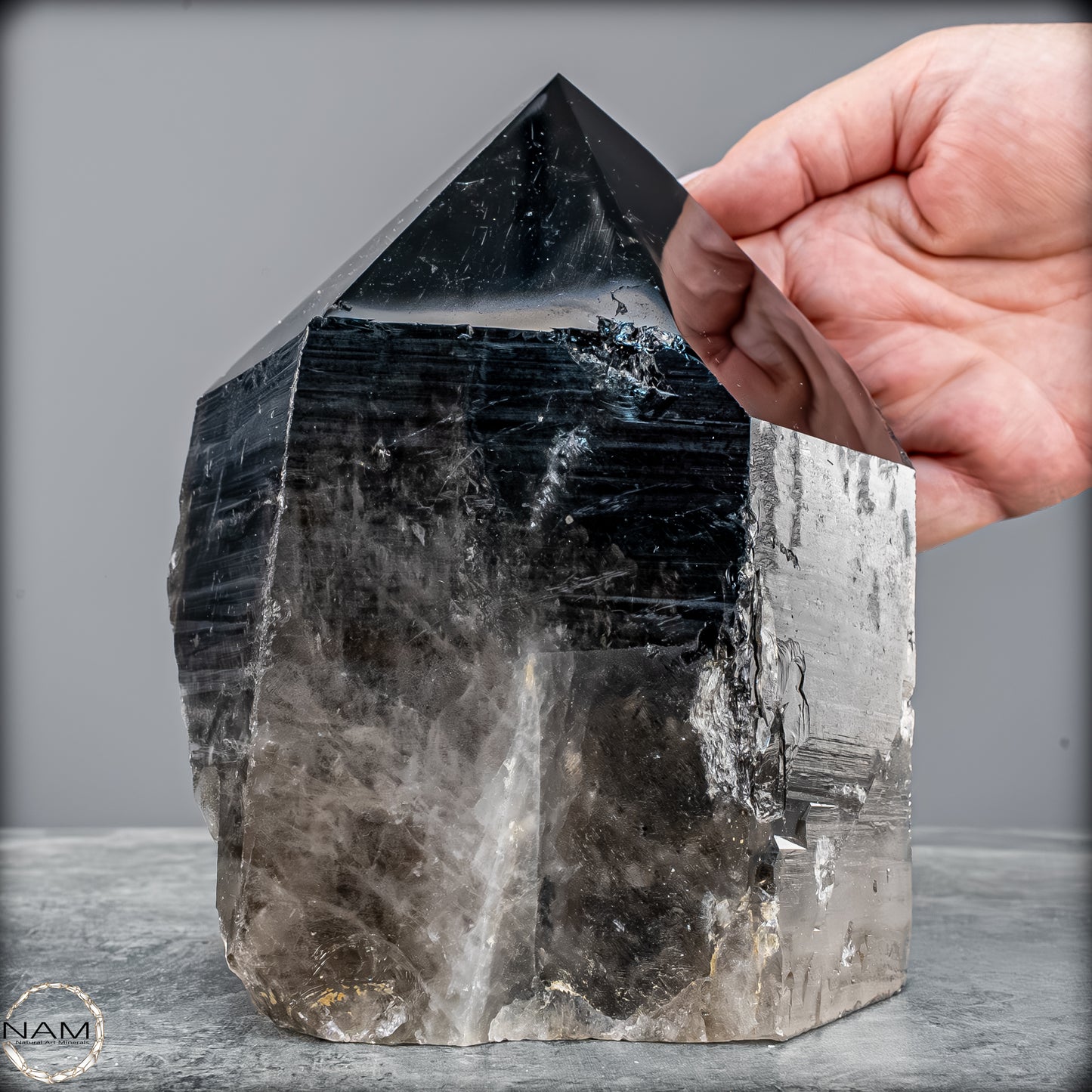 Rauchquarz Spitze – Kraftvolle Erdung in ihrer reinsten Form - 2402,16g