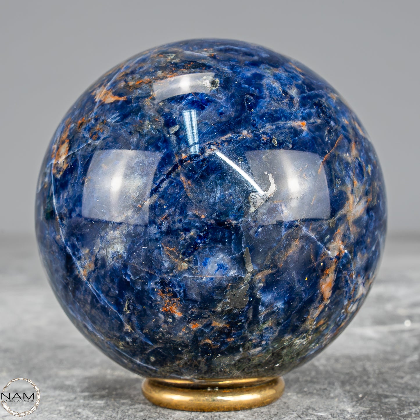 Natürliche Sodalith Kugel – 396,05g - 67mm