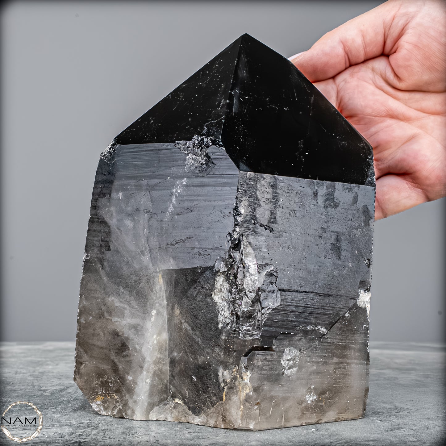 Rauchquarz Spitze – Kraftvolle Erdung in ihrer reinsten Form - 2402,16g