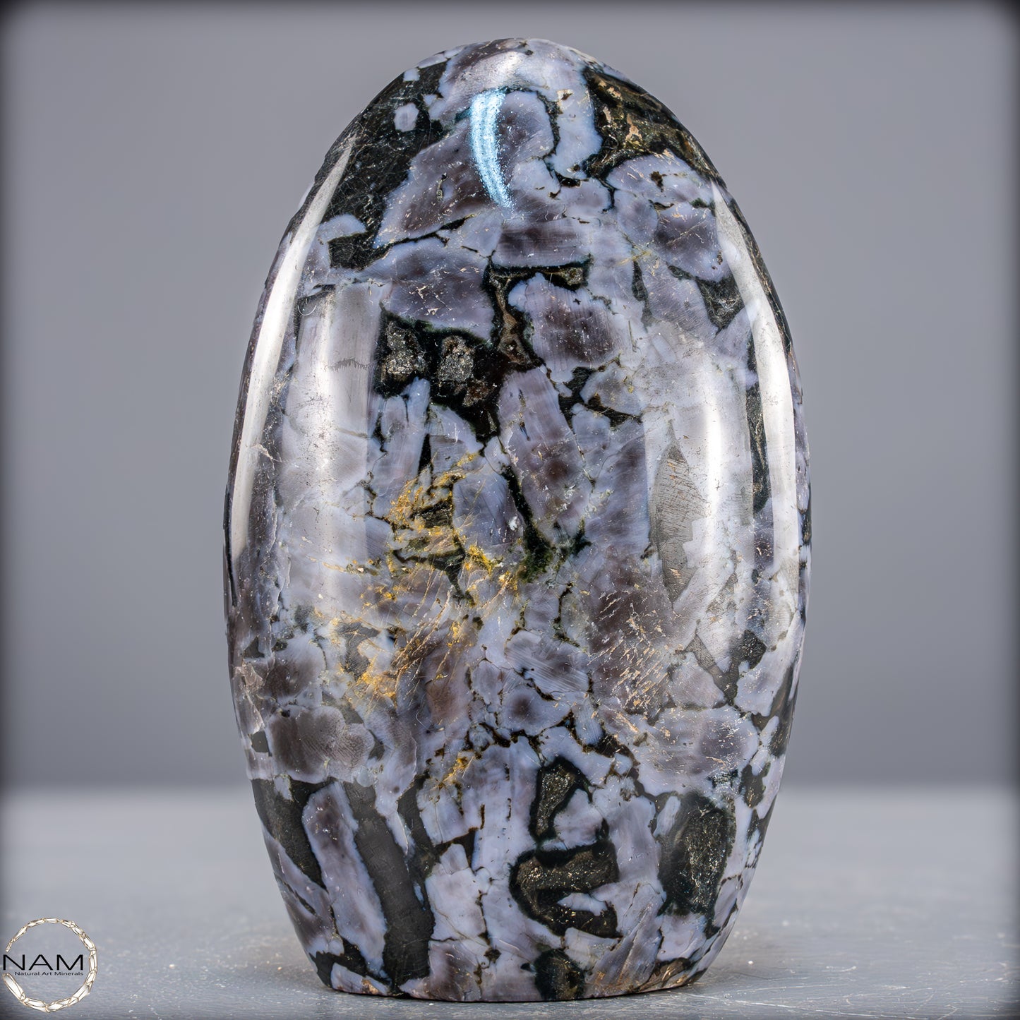 Natürliche Merlinit (Gabbro) Kristall Freiform - 882,07g