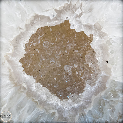 Natürlicher Achat Chalcedony Obelisk Kristall mit Druse aus Brasilien – Meisterwerk der Natur in höchster Qualität - 1639,21g