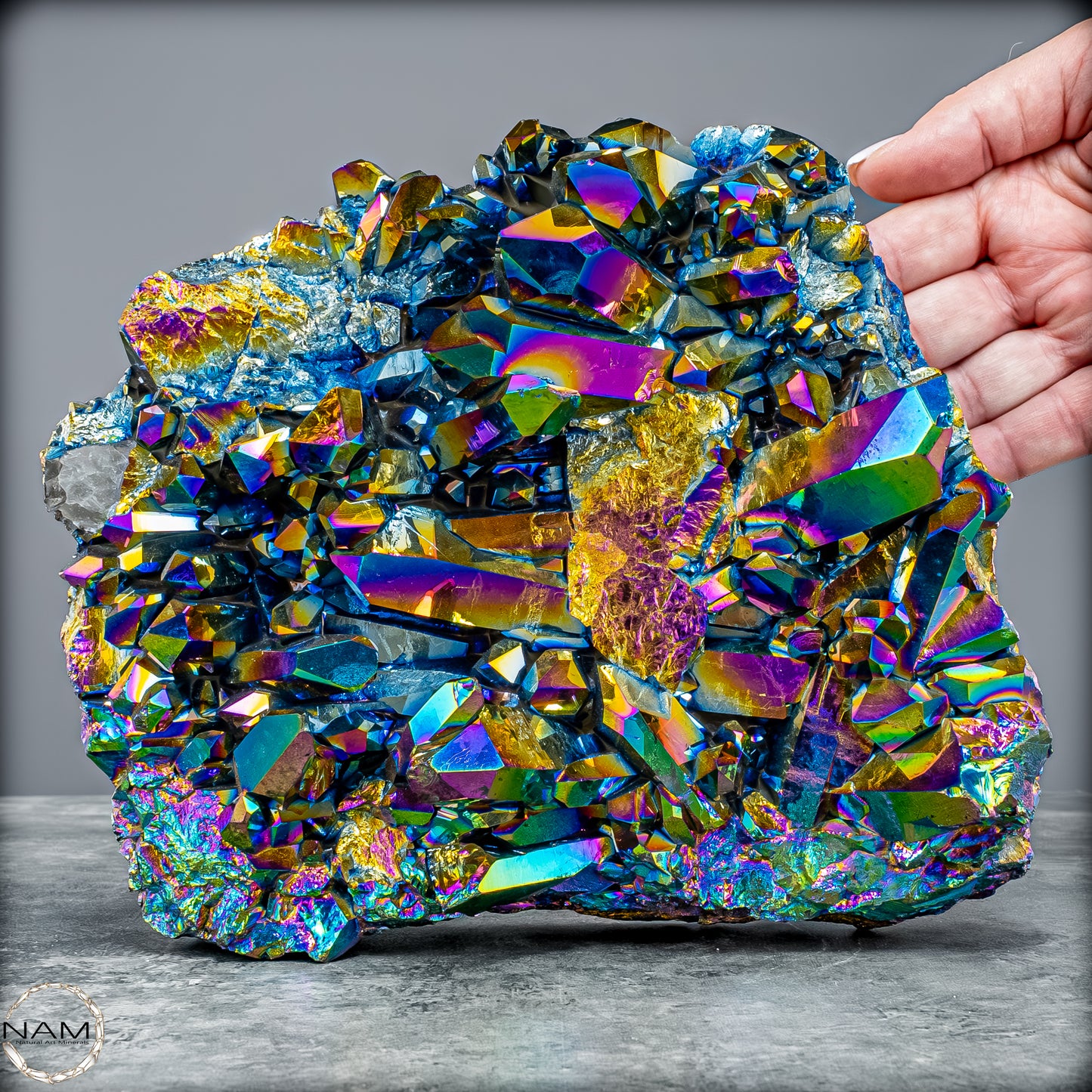 Titanium Aura Quarz – Schillernde Energie der Transformation – 3122,18g