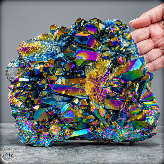 Titanium Aura Quarz – Schillernde Energie der Transformation – 3122,18g