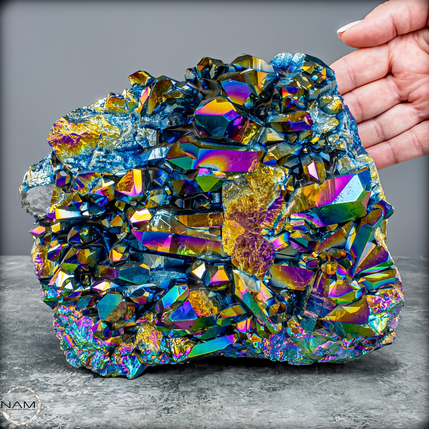 Titanium Aura Quarz – Schillernde Energie der Transformation – 3122,18g