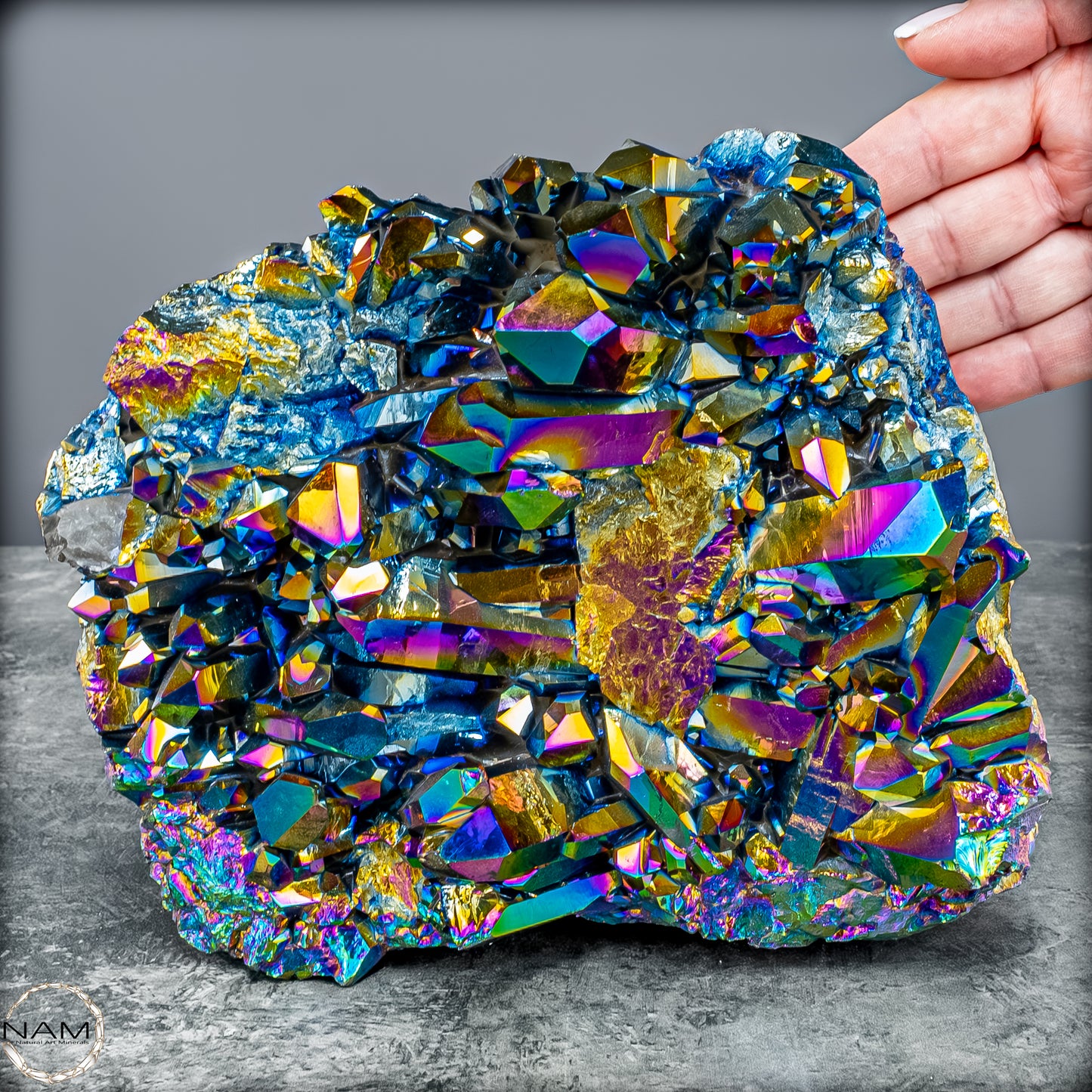 Titanium Aura Quarz – Schillernde Energie der Transformation – 3122,18g