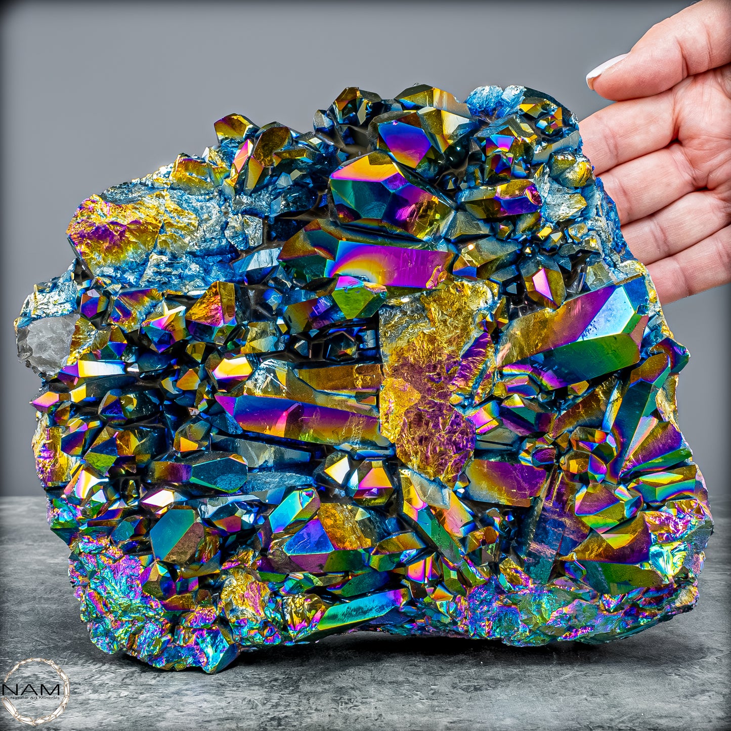 Titanium Aura Quarz – Schillernde Energie der Transformation – 3122,18g