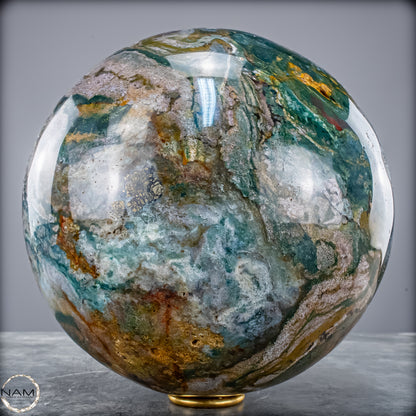 Natürliche Ocean-Jaspis-Achat Kugel - 10475,18g