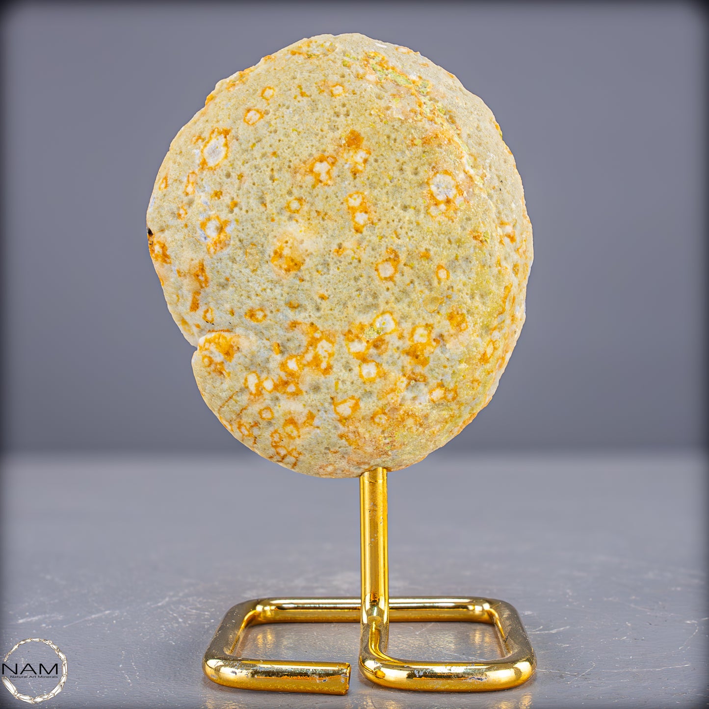 Natürliche Achat Druse auf Ständer, Brasilien - 402,73g