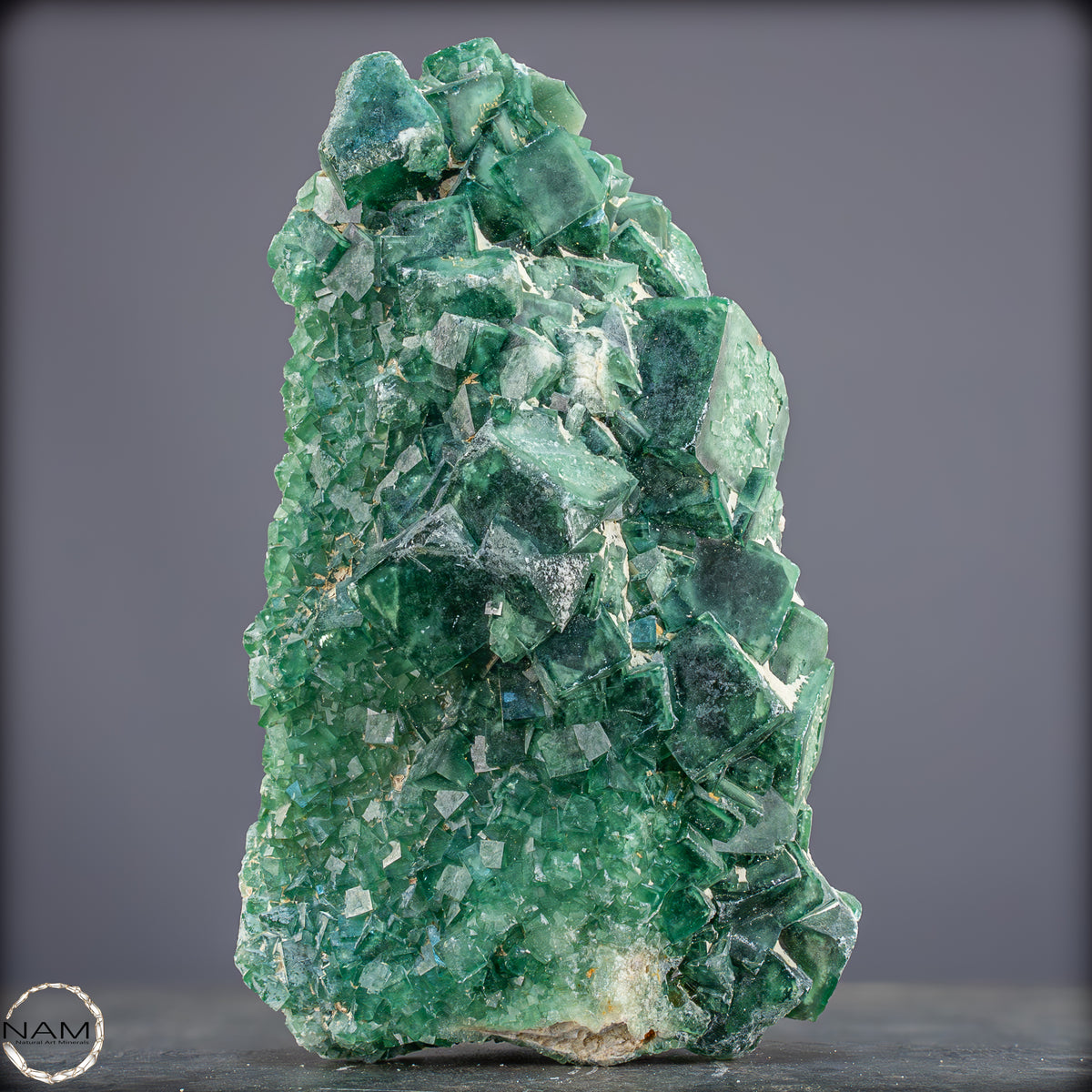 Natürliche Grüner Fluorit Kristalle auf Matrix - 1264,05