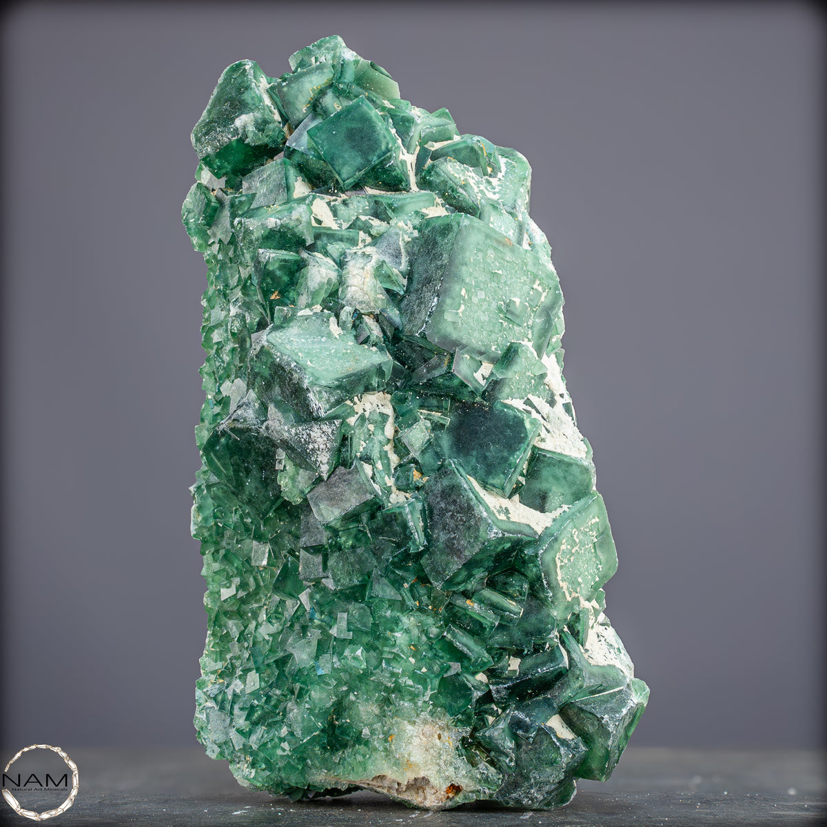Natürliche Grüner Fluorit Kristalle auf Matrix - 1264,05