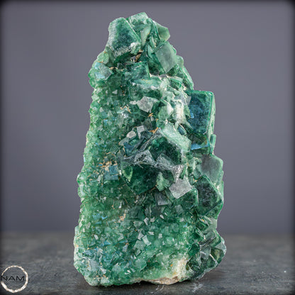 Natürliche Grüner Fluorit Kristalle auf Matrix - 1264,05