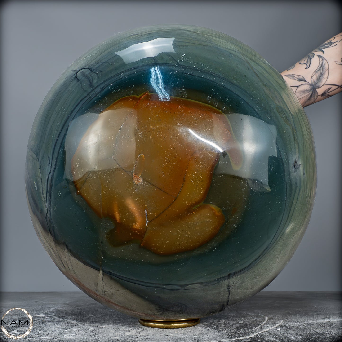 Natürliche Große Polychrome Jaspis Kristall-Kugel - 37403,66g - 315mm