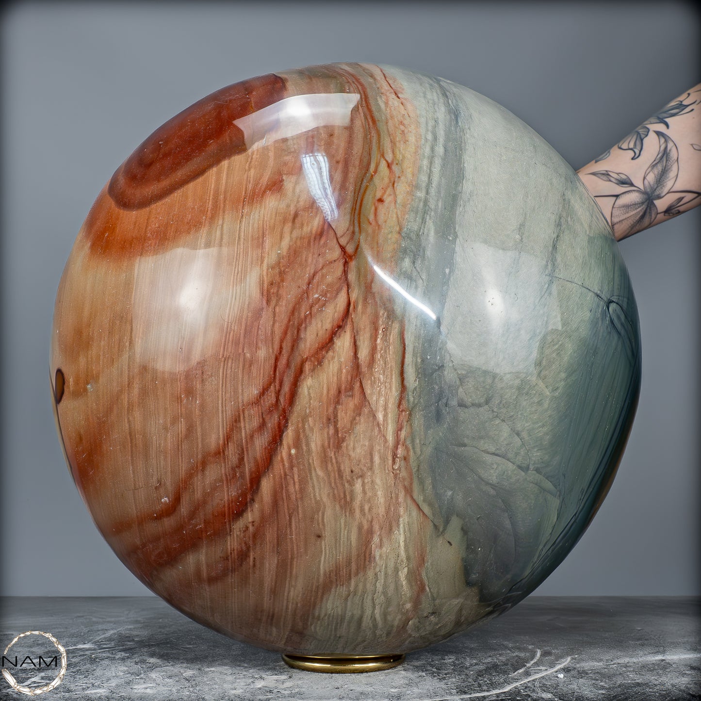 Natürliche Große Polychrome Jaspis Kristall-Kugel - 37403,66g - 315mm