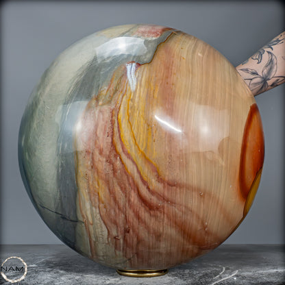 Natürliche Große Polychrome Jaspis Kristall-Kugel - 37403,66g - 315mm