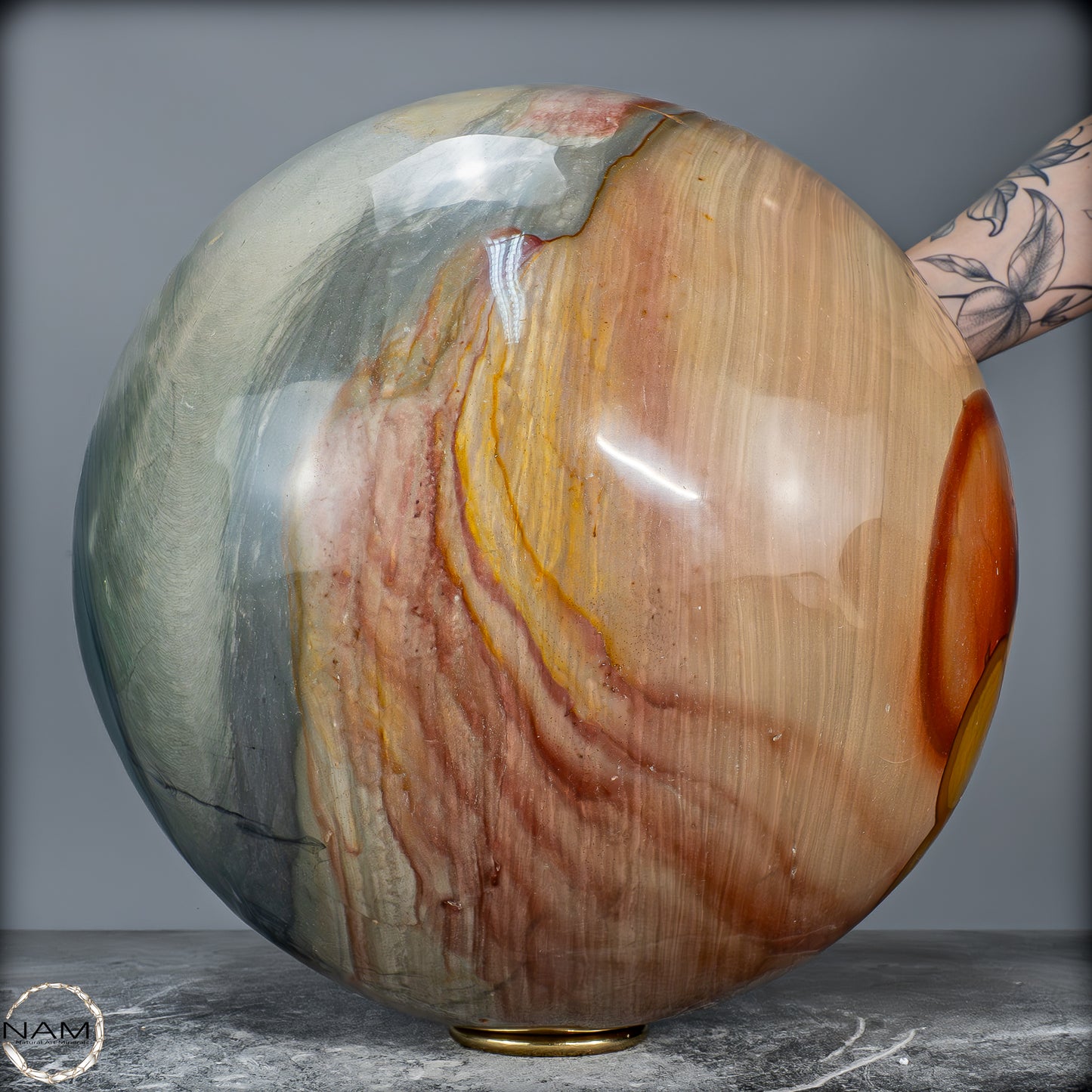 Natürliche Große Polychrome Jaspis Kristall-Kugel - 37403,66g - 315mm