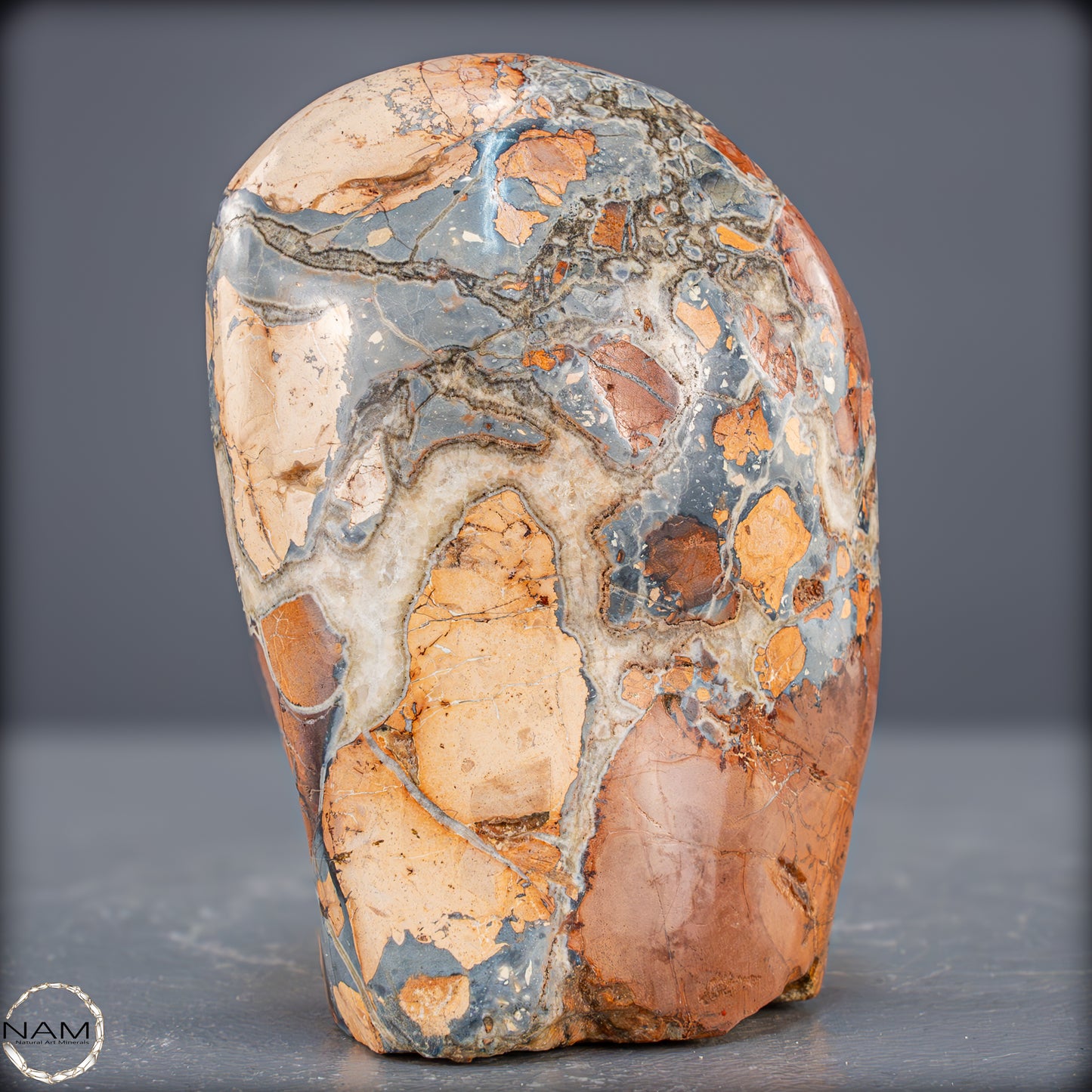 Natürliche Indonesische Picture Jasper-Kristall Freiform – 381,27g