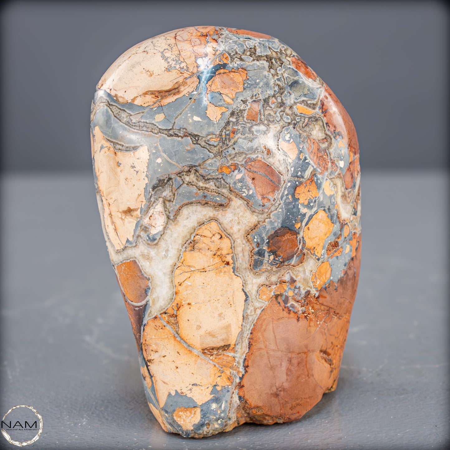 Natürliche Indonesische Picture Jasper-Kristall Freiform – 381,27g