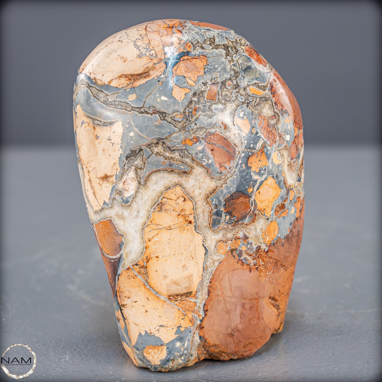 Natürliche Indonesische Picture Jasper-Kristall Freiform – 381,27g