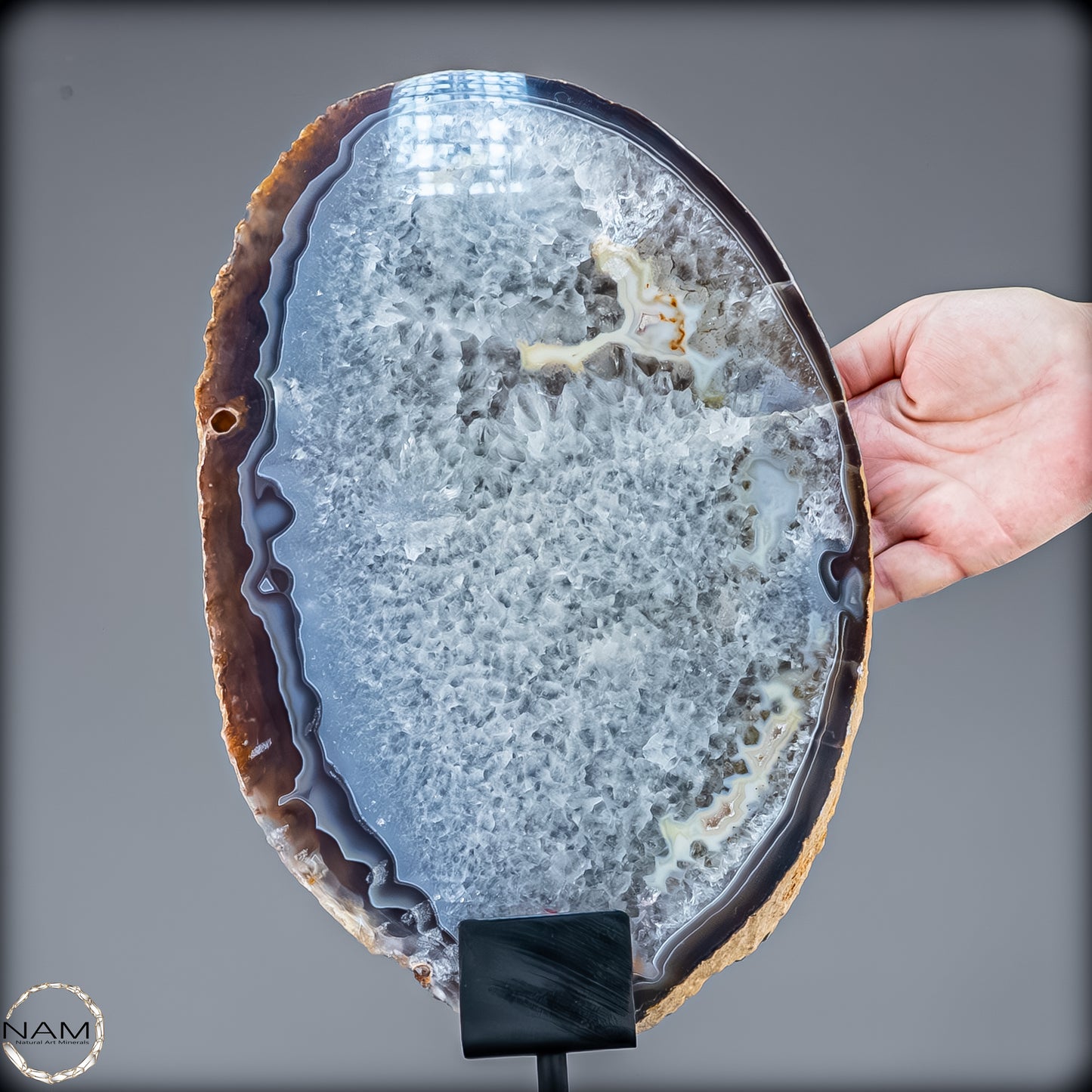 Achat Scheibe mit Druse –  4029,34g