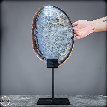 Achat Scheibe mit Druse –  4029,34g