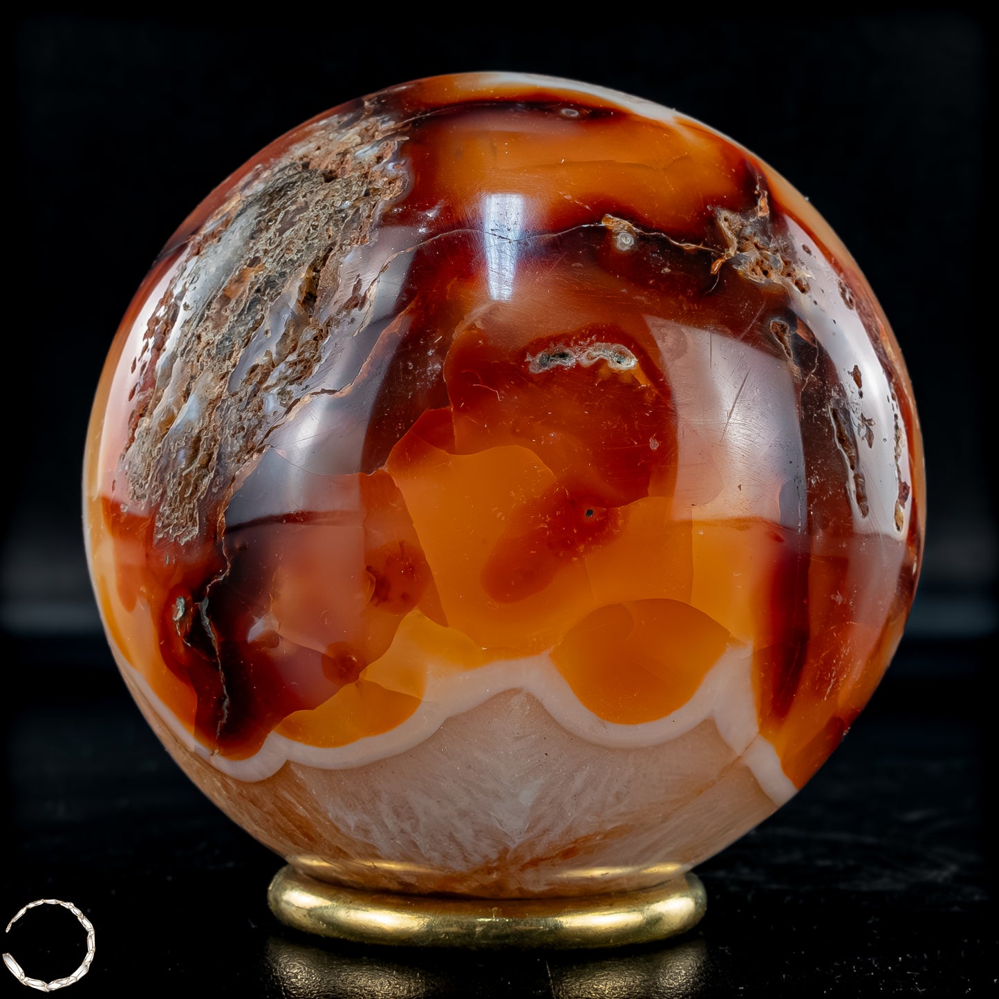 Natürliche Mehrfabige Carneol Kristall Kugel - 710,32 g - 80mm