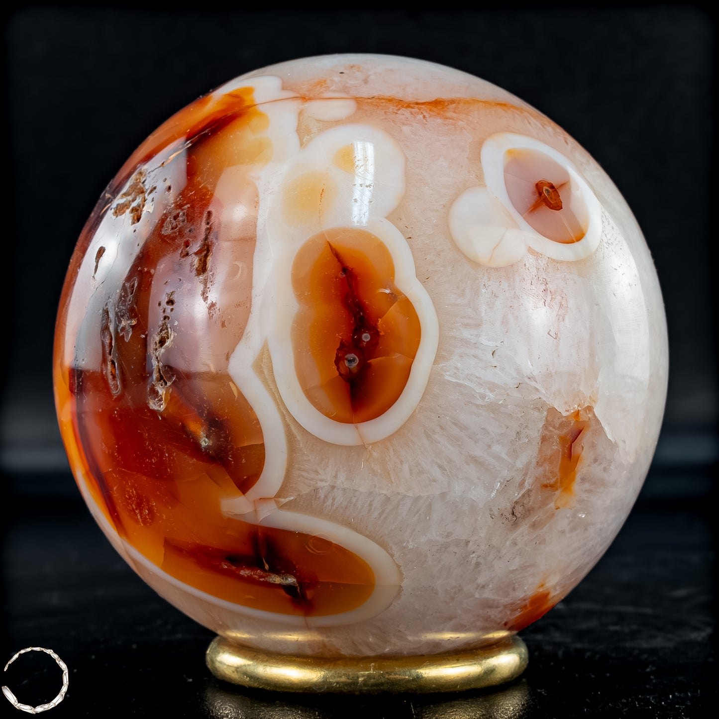 Natürliche Mehrfabige Carneol Kristall Kugel - 710,32 g - 80mm