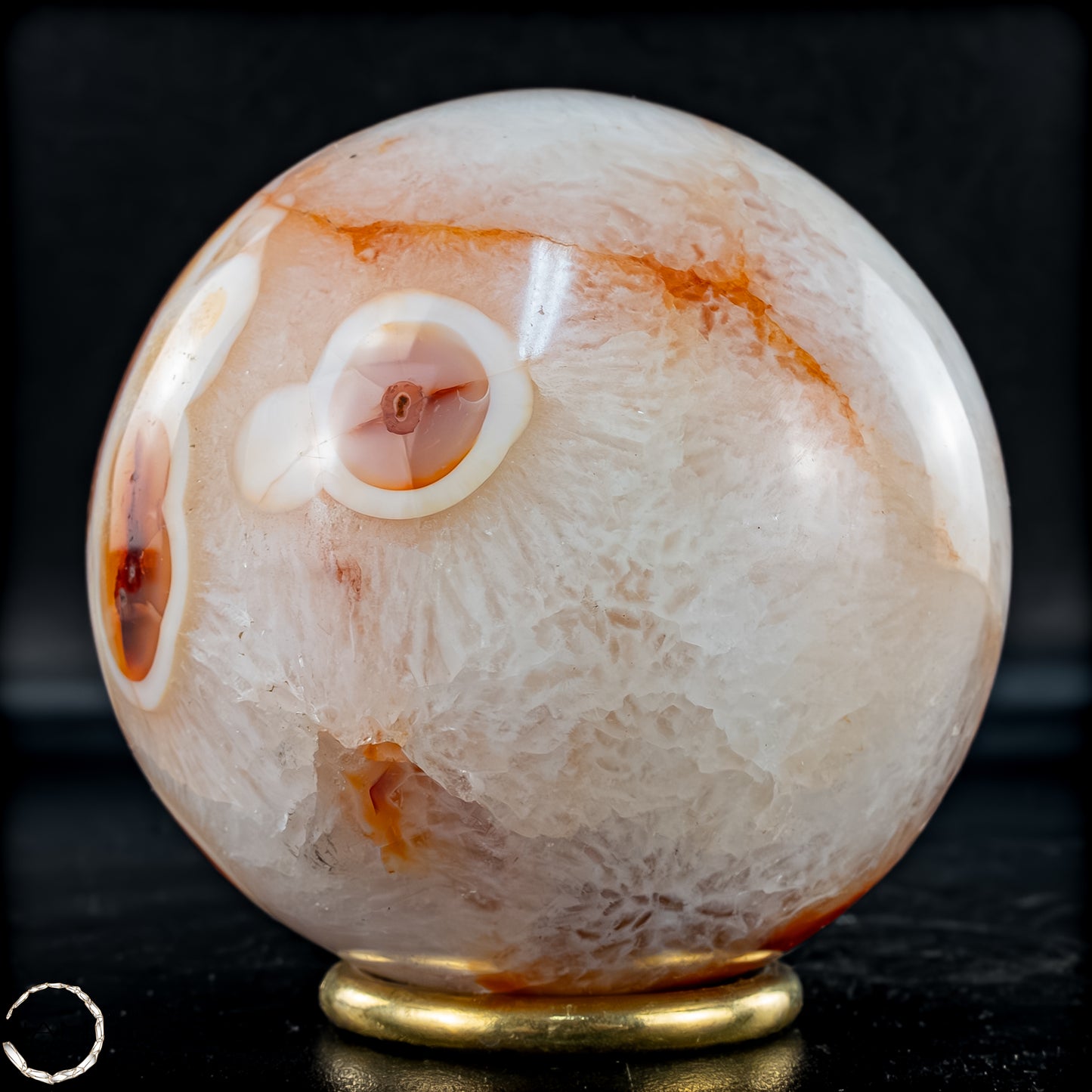 Natürliche Mehrfabige Carneol Kristall Kugel - 710,32 g - 80mm