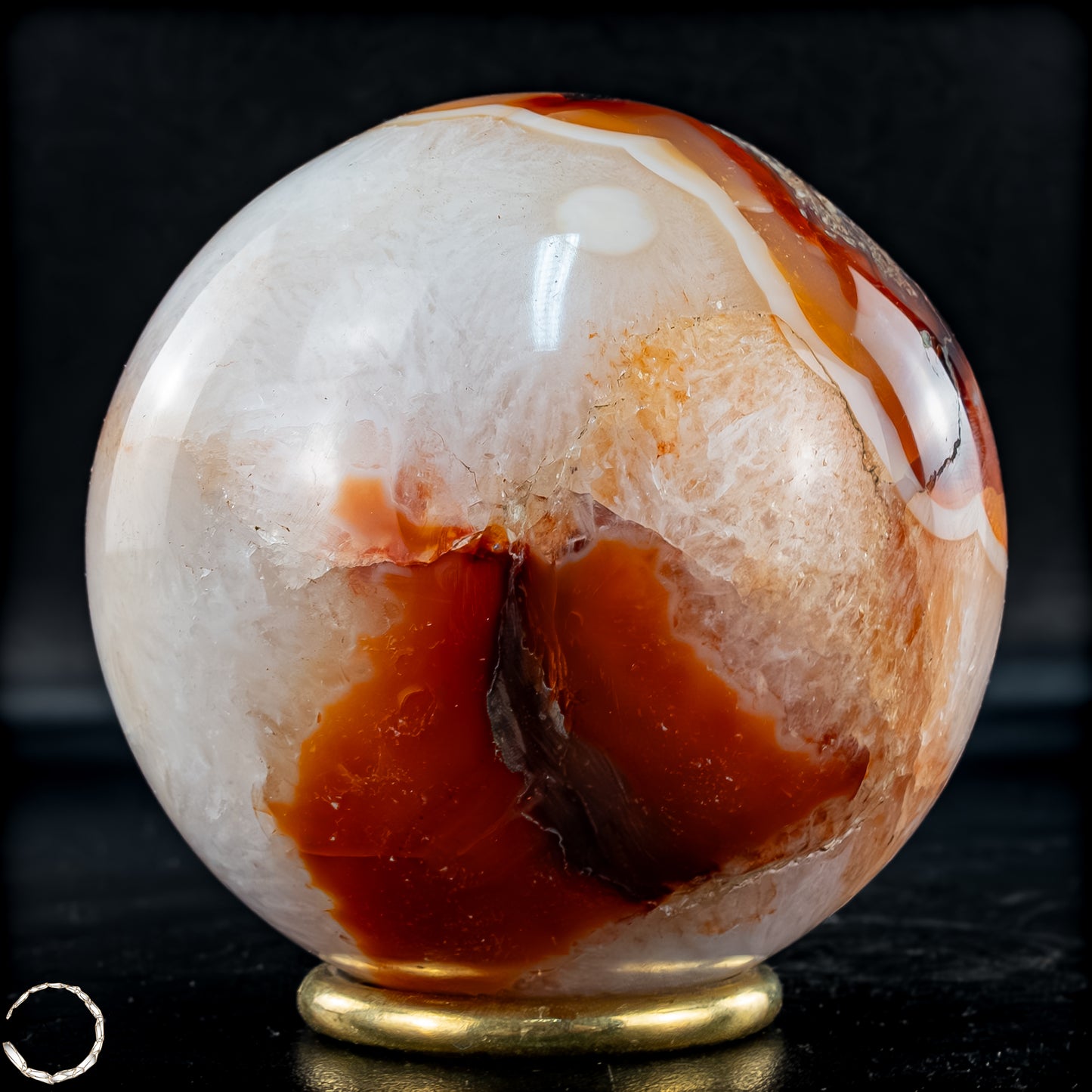 Natürliche Mehrfabige Carneol Kristall Kugel - 710,32 g - 80mm