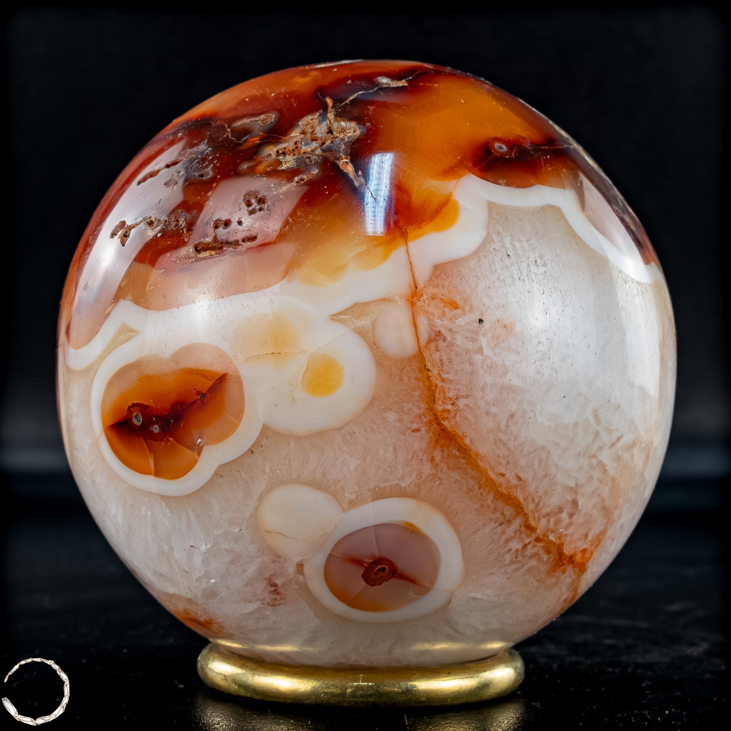 Natürliche Mehrfabige Carneol Kristall Kugel - 710,32 g - 80mm