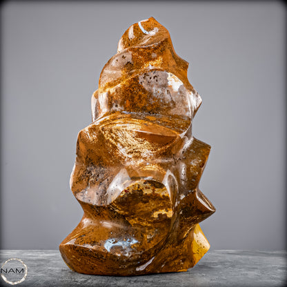 Sehr Große Natürliche Achat-Jaspis und Quarz Kristall-Flamme - 7713,32g